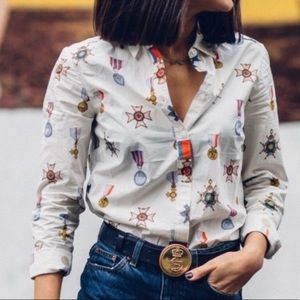 Boden Classic Button Down Blouse